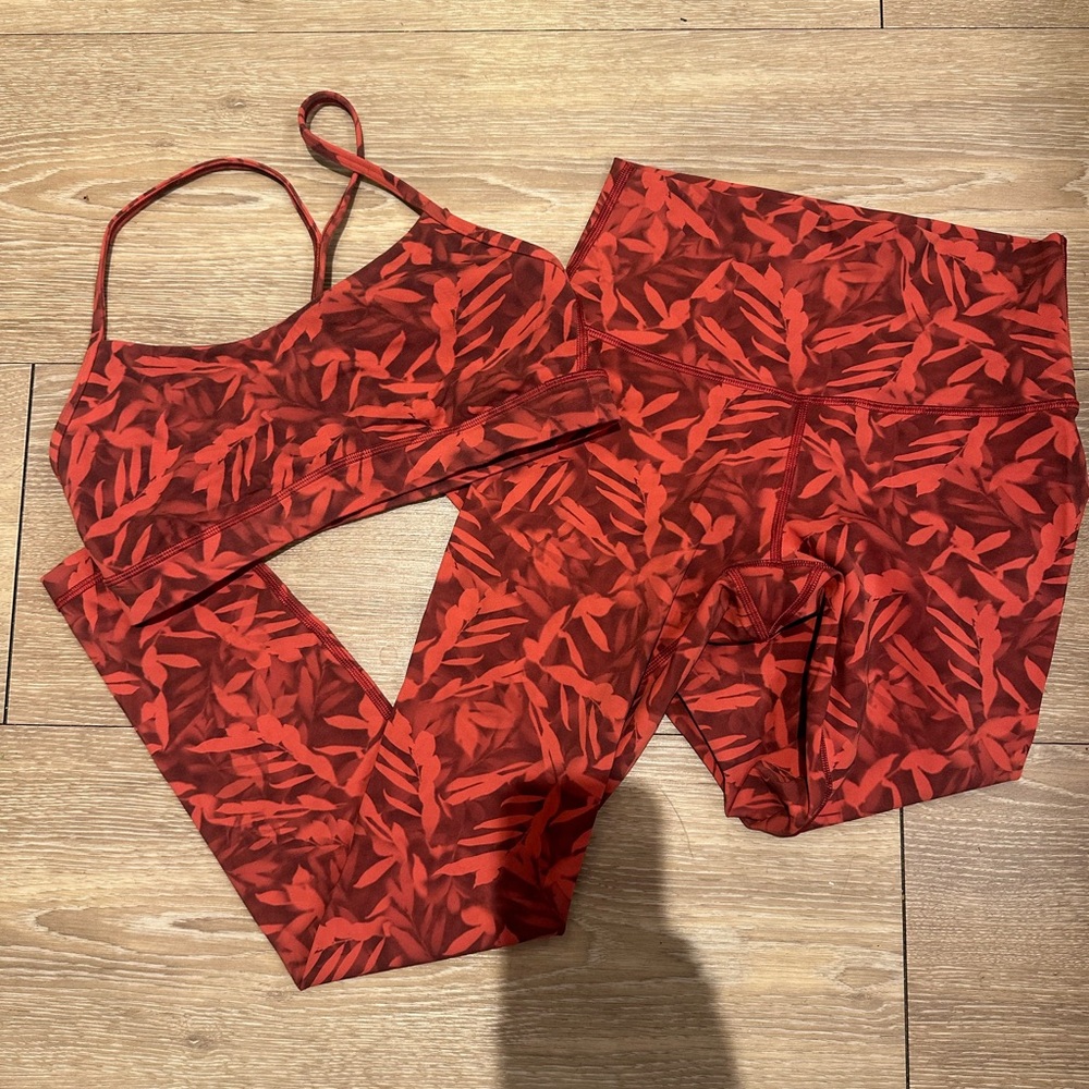 ❤️ Lululemon bra and leggings two piece matching set